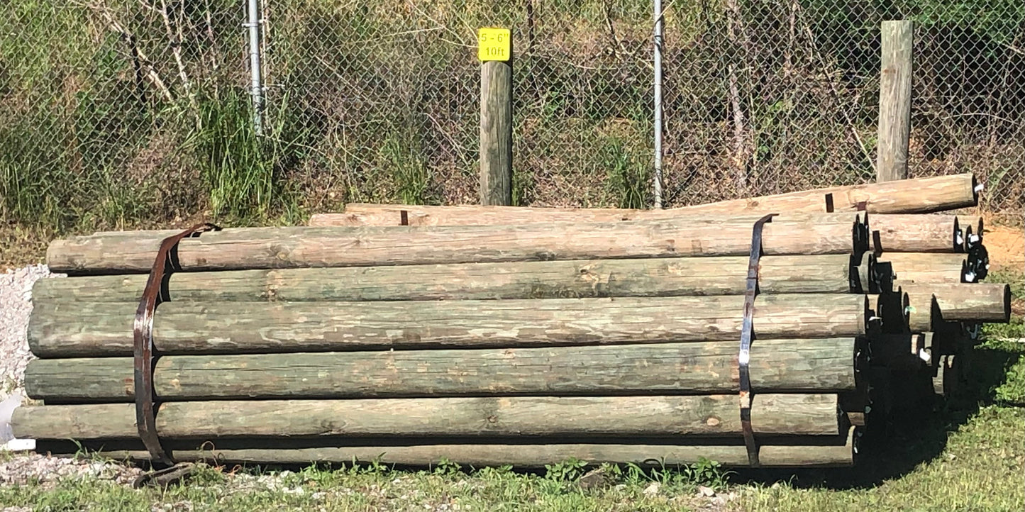 AG WOOD POST 5-6' 10FT LONG (FORM ST: EXC-2)