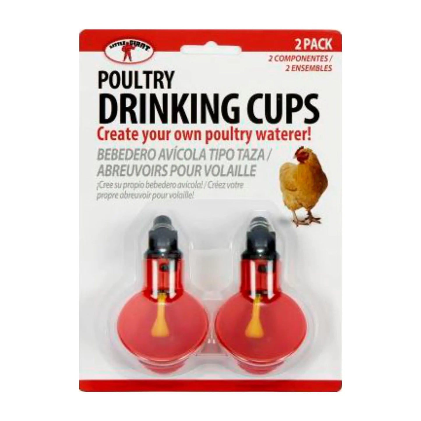POULTRY DRINKING CUP 2PK