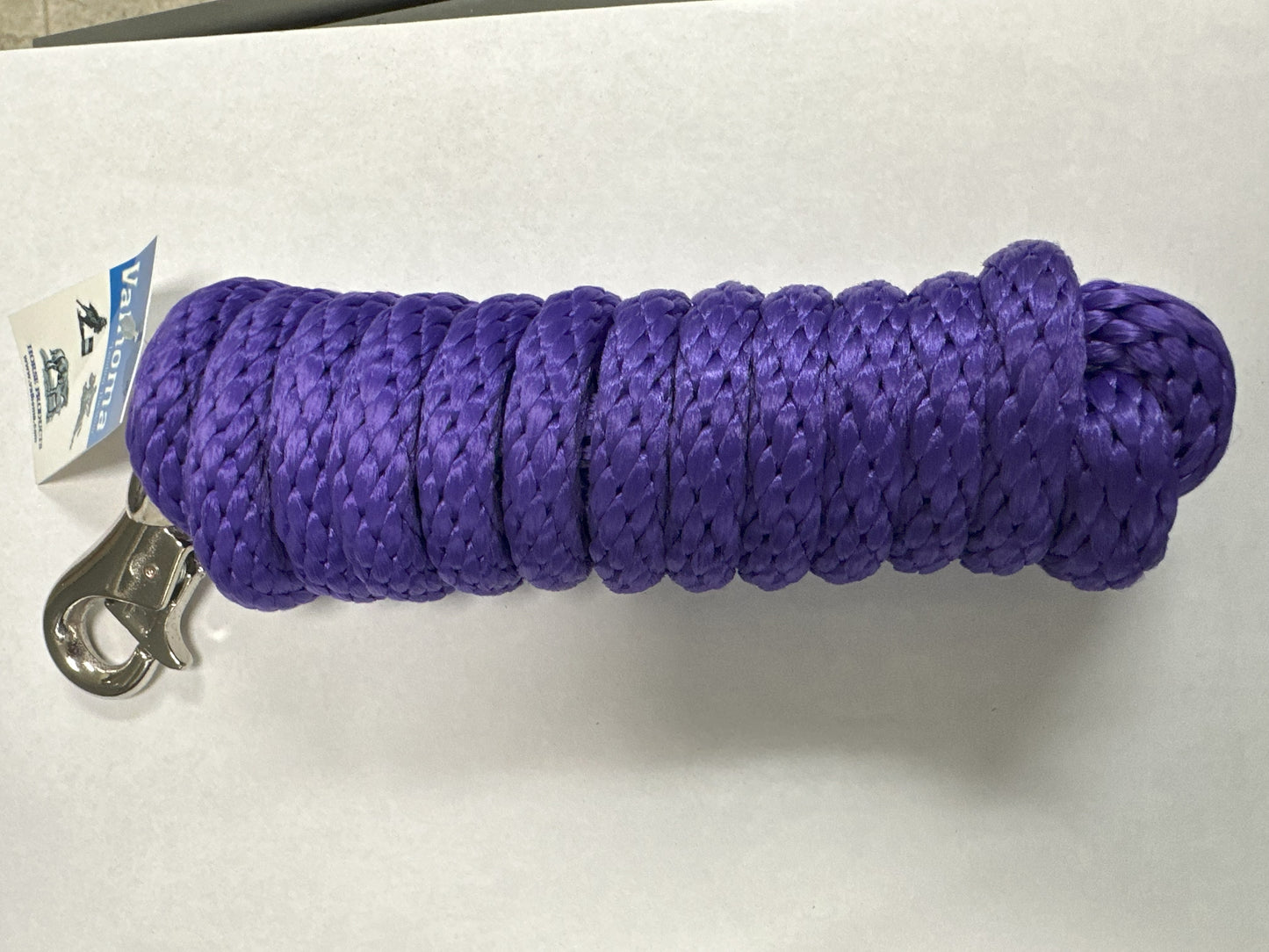 LEAD ROPE 10' POLY W/BULL SNAP PURPLE