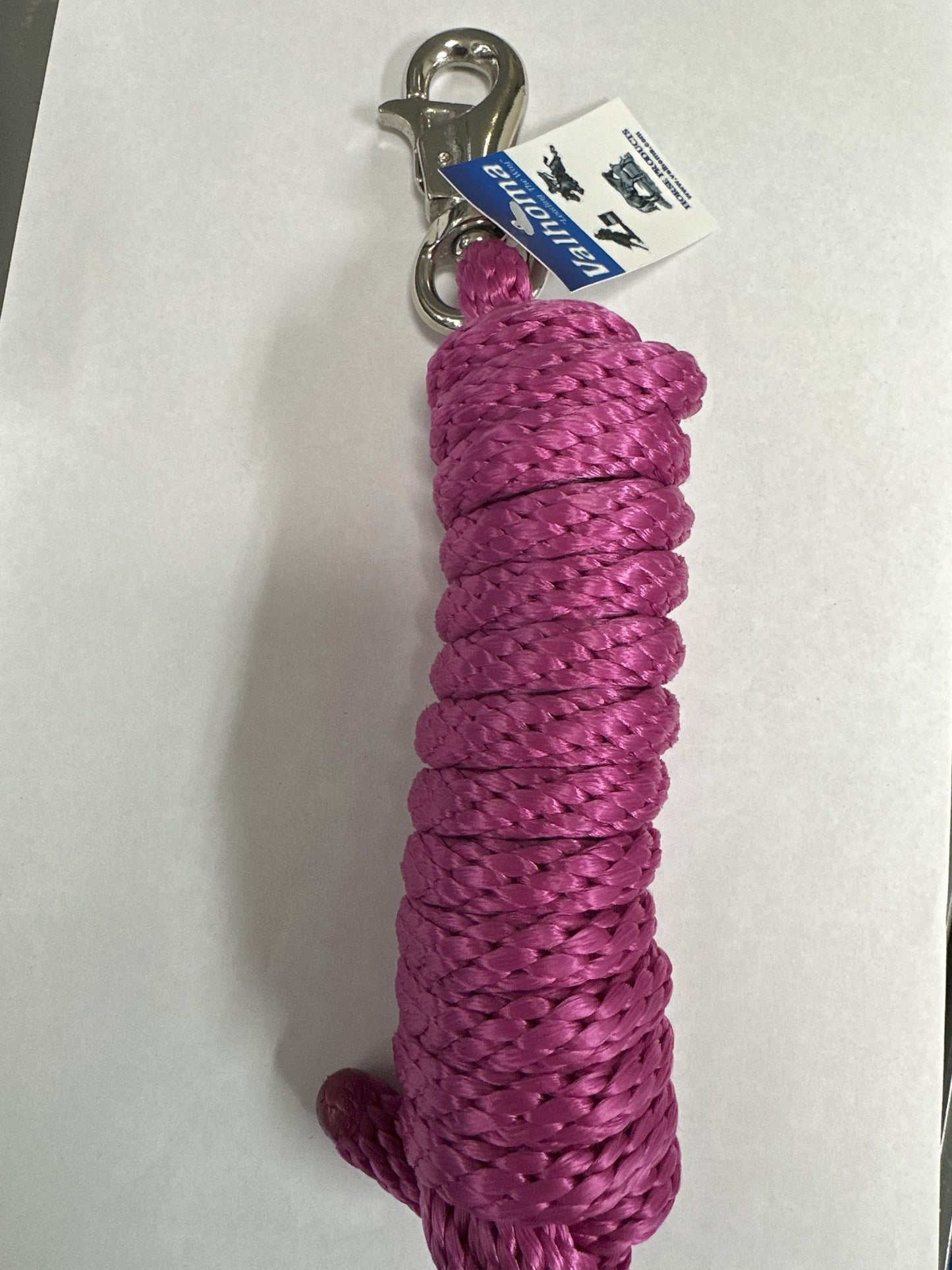 LEAD ROPE 10' POLY W/BULL SNAP ROSE