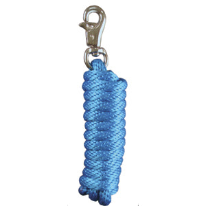 LEAD ROPE 10' POLY W/BULL SNAP TURQUOISE
