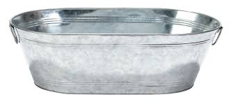 GALVANIZED TUB OVAL 10.5 GAL