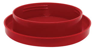 SCREW ON POULTRY BASE 1 GALLON RED