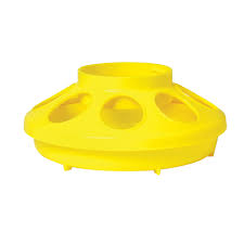 PLASTIC FEEDER BASE 1 QUART YELLOW