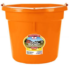 20 QUART FLAT BACK BUCKET ORANGE