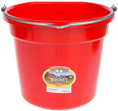 20 QUART FLAT BACK BUCKET RED