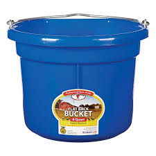 8 QUART FLAT BACK BUCKET BLUE