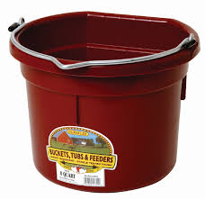 8 QUART FLAT BACK BUCKET BURGUNDY