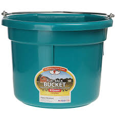 8 QUART FLAT BACK BUCKET TEAL