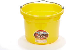 8 QUART FLAT BACK BUCKET YELLOW