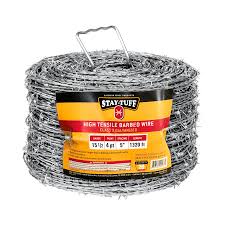 BARBED WIRE HI-TENSILE 14 GA 4PT 5