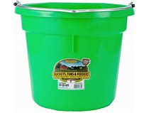 20 QUART FLAT BACK BUCKET LIME GREEN