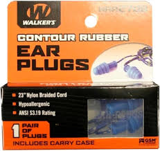 EAR PLUGS CONTOUR RUBBER