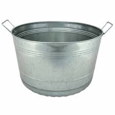 GALVANIZED BUSHEL TUB 8 GAL