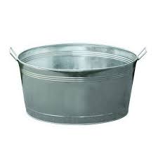 GALVANIZED TUB ROUND 16.75 GAL