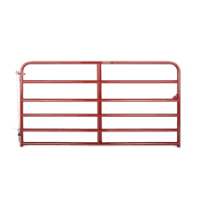 HD RED BAR GATE 2 6 RAIL  8'