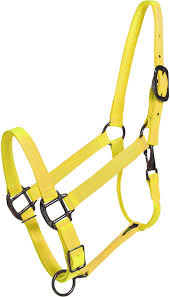 HORSE HALTER MEDIUM 800-1100 # NEON YELLOW