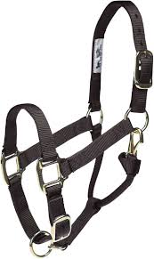 HORSE HALTER YEARLING BLACK 300-500#