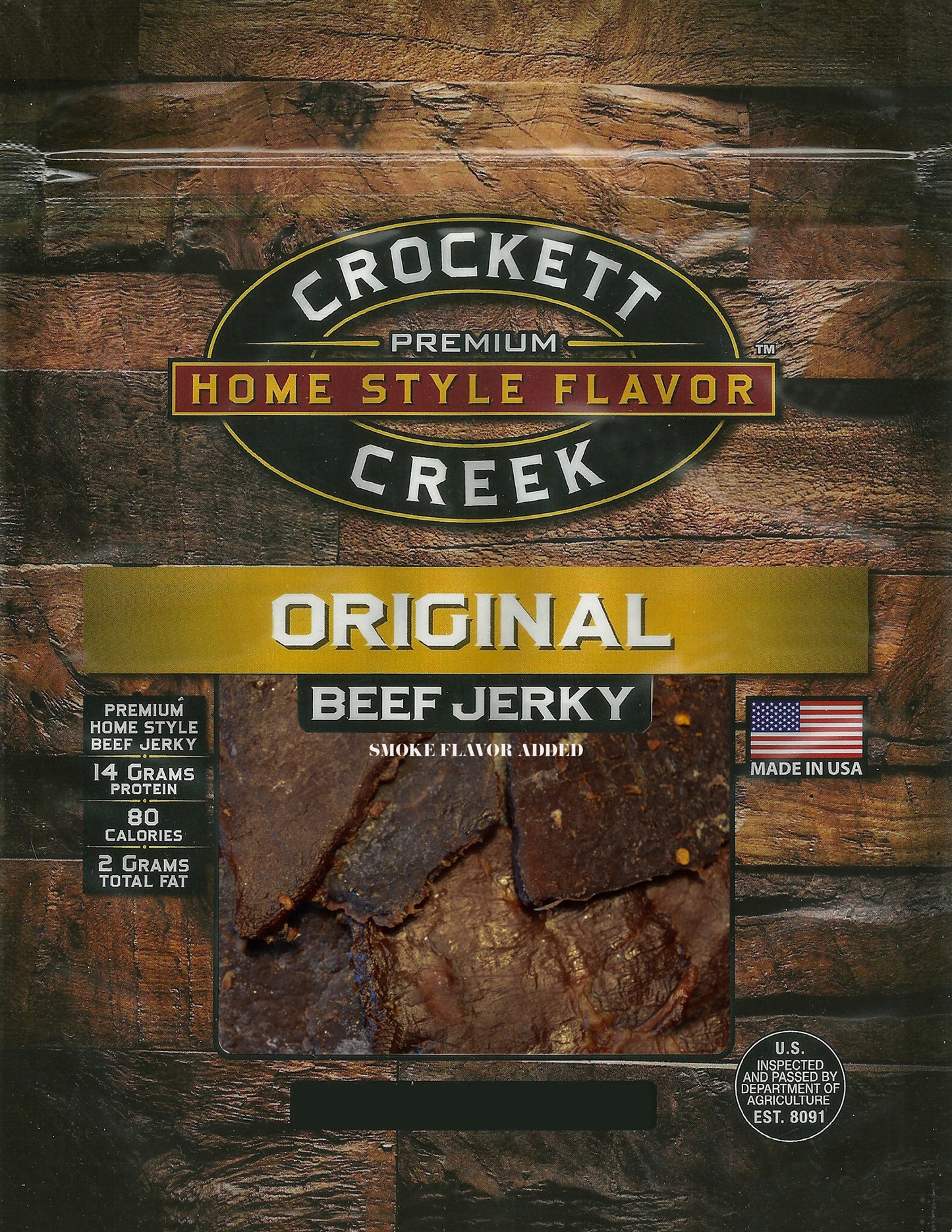 CROCKETT CREEK ORIGINAL BEEF JERKY 2.8 OZ