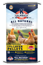 KALM LAYER 17% ALL NATURAL PELLETS 50#