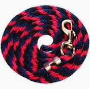 LEAD ROPE 10' BLUE/RED