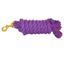 LEAD ROPE 10' PURPLE WITH SNAP