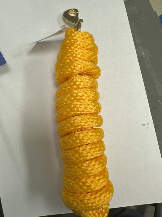 LEAD ROPE 10' W/BRASS BOLT MARIGOLD