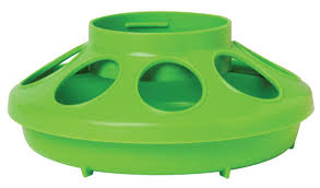 PLASTIC FEEDER BASE 1 QUART APPLE GREEN