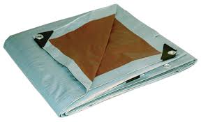 SILVER/BROWN REVERSIBLE TARP 16'x20'