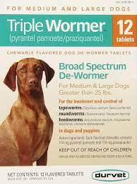 TRIPLE WORMER LARGE DOG 1-CHEWABLE