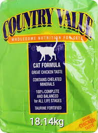 COUNTRY VALUE CATFOOD 20#