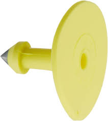 ALLFLEX TAG BACKS MALE YELLOW