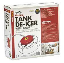 FLOATING TANK DEICER WITH GUARD