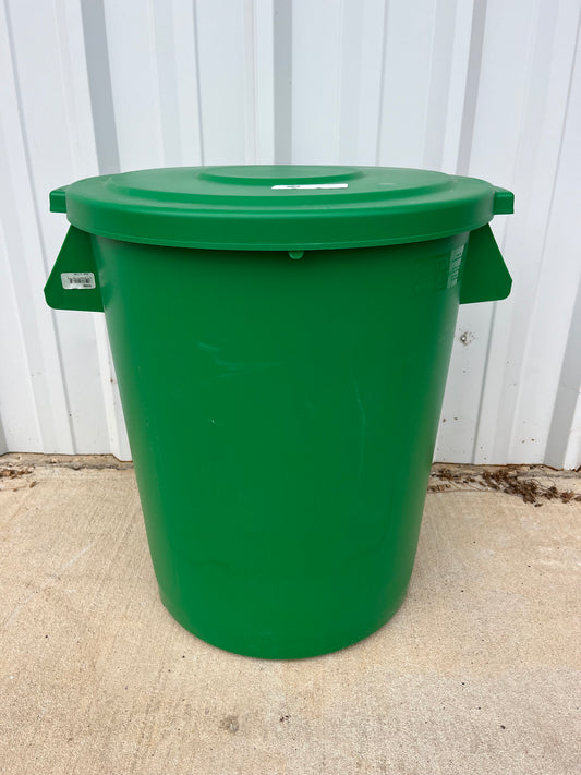 GREEN GARBAGE CANS