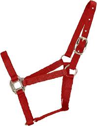 HORSE HALTER PONY RED 100-200#