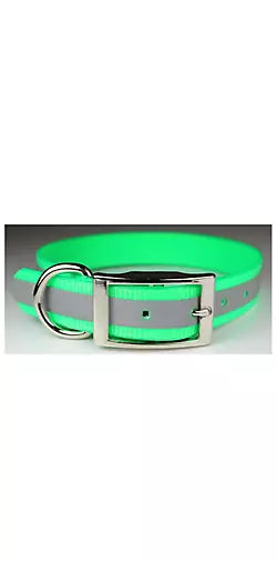 REFLECTIVE SUNGLO DOG COLLAR 1"