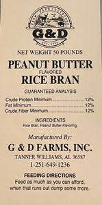 G&D RICE BRAN PEANUT BUTTER 50#
