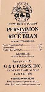 G&D RICE BRAN PERSIMMON 50#