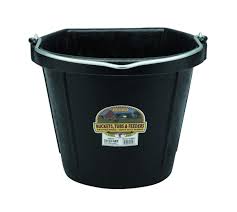 RUBBER FLAT BACK BUCKET 18 QUART