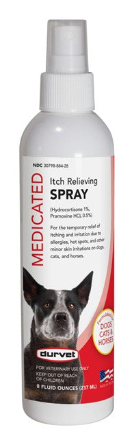 ITCH RELIEVING SPRAY DURVET 8 Ounces